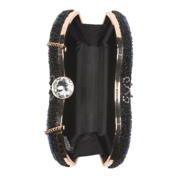 MADE IN INDIA Beaded Butterfly Frame Clutch